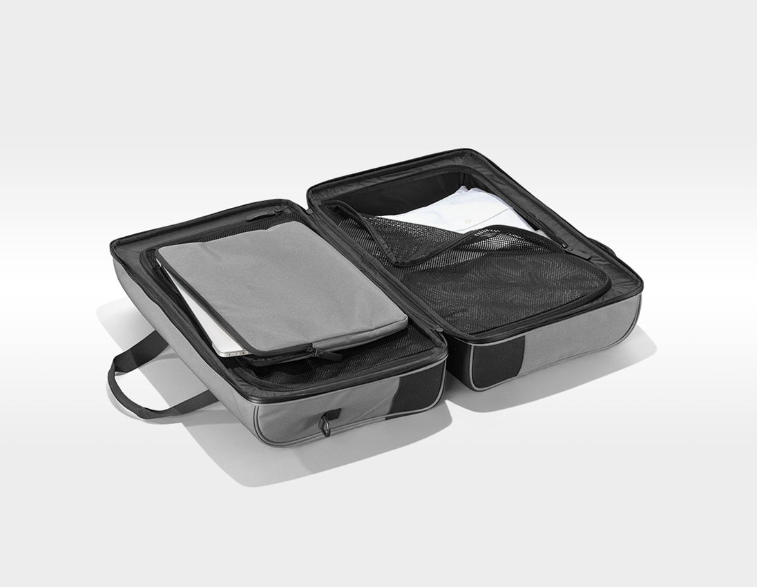 Größere Geschenke: e.s.work&travel Reisetasche + Washbag + basaltgrau/schwarz 1