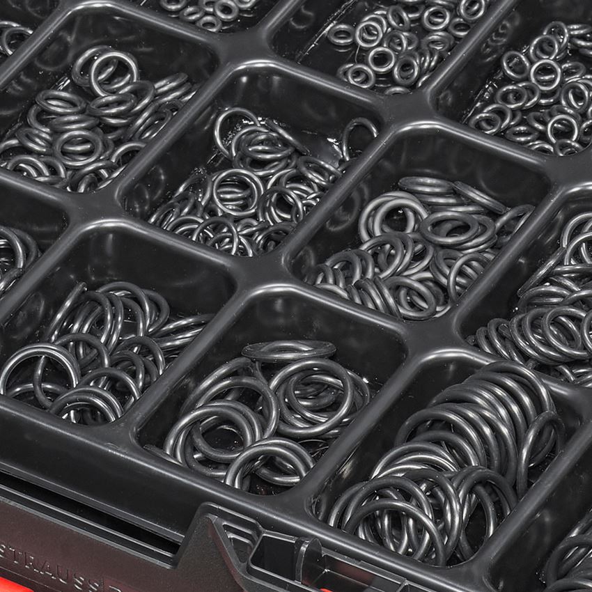 Assortiment kleine onderdelen: Assortiment O-ringen in STRAUSSbox 118 midi 2