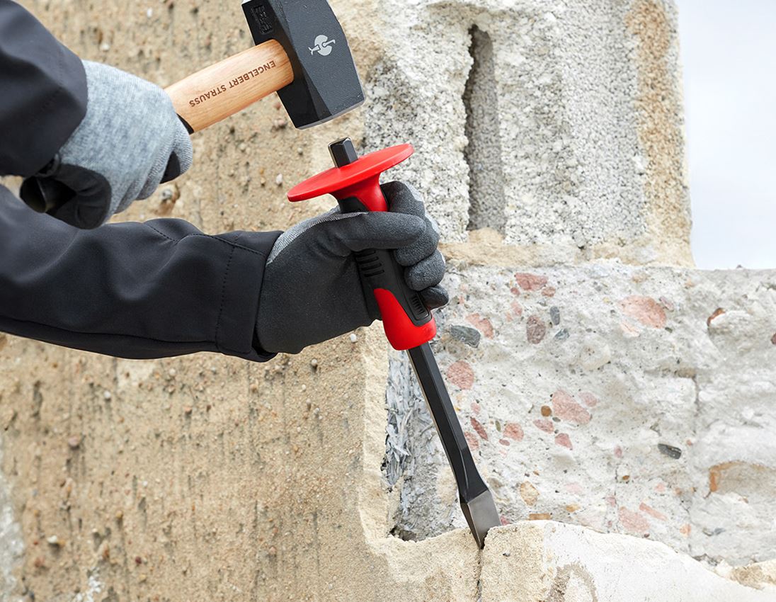 Beitel | Meißel | Treiber: Flachmeißel mit Handschutz