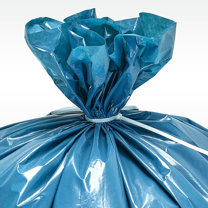 Sacs poubelles | Elimination des déchets: 25x Sacs poubelle, 120l, 60 mμ + bleu 2