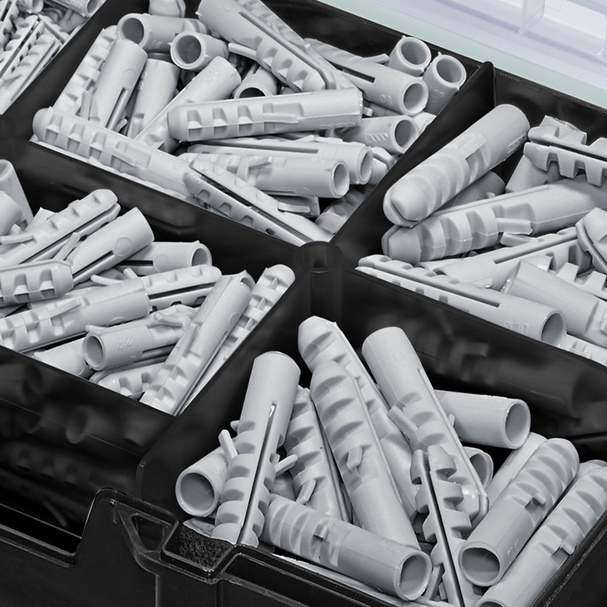 Pluggen: Spreidpluggen assortiment FD in STRAUSSbox mini 2