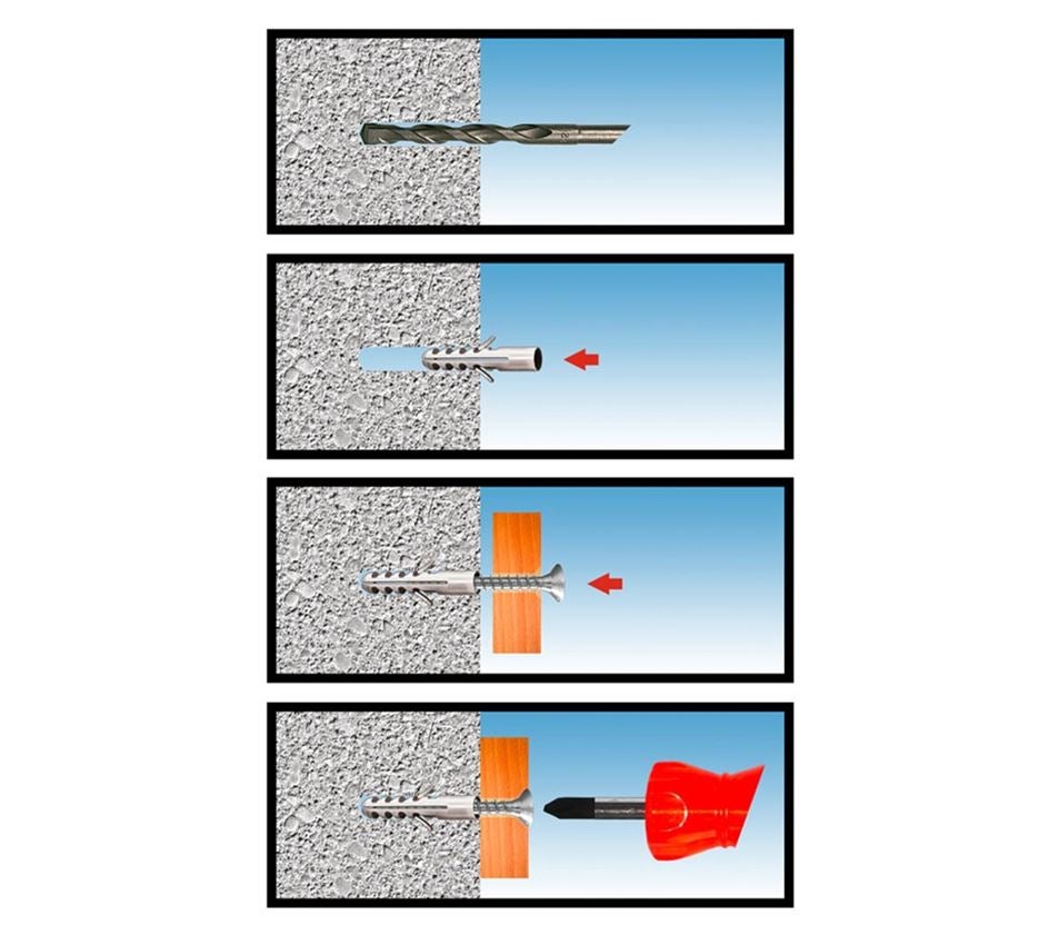 Pluggen: Spreidpluggen assortiment FD in STRAUSSbox mini 1