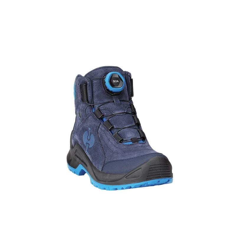 O2: O2 Werkschoenen e.s. Apate II mid + donkerblauw/atol 4