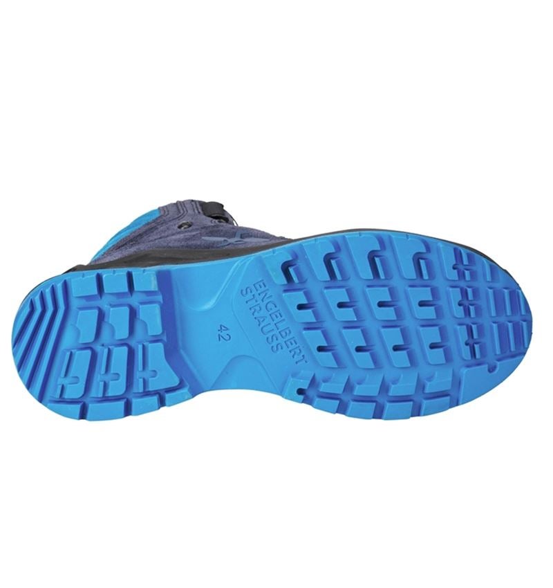 O2: O2 Werkschoenen e.s. Apate II mid + donkerblauw/atol 5