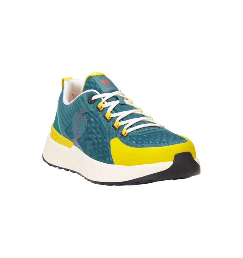 SB: SB Sicherheitshalbschuhe e.s. Comoe low + smaragdgrün/chromgelb 4