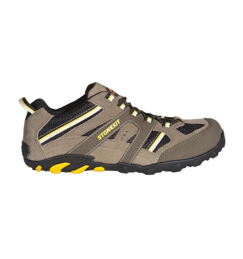 S1: STONEKIT S1 Sicherheitshalbschuhe Zürich + beige/schwarz/gelb 1