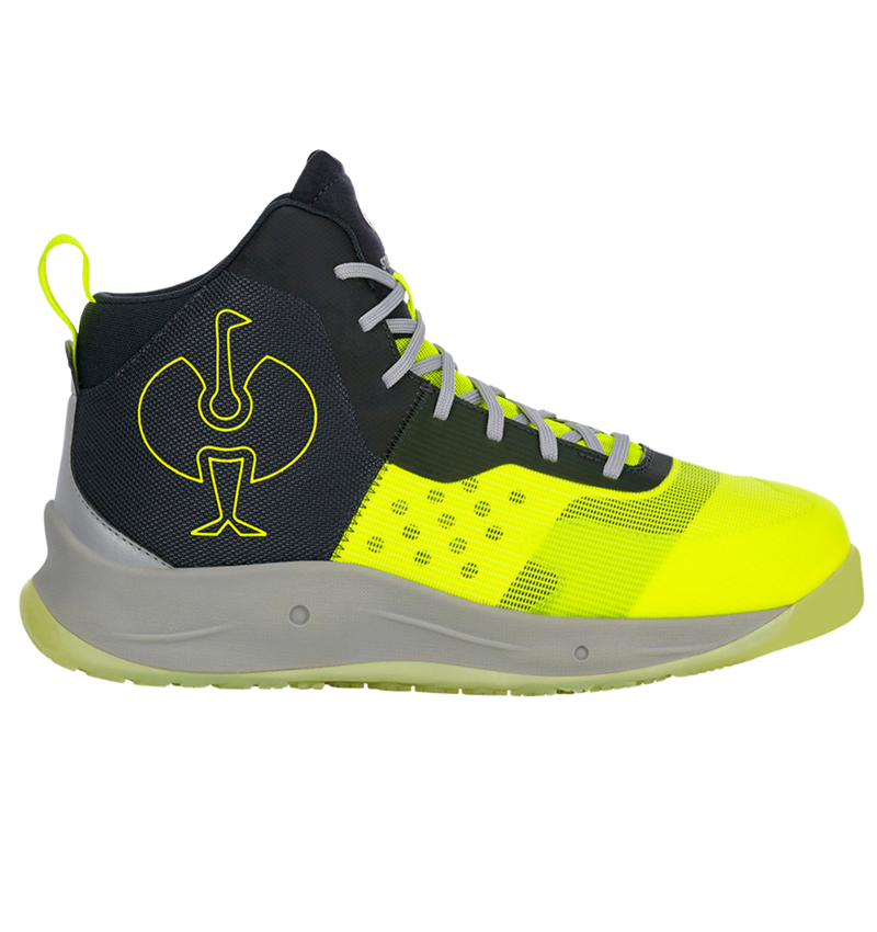 S1P: S1PS Veiligheidsschoenen e.s. Marseille mid + signaalgeel/grijs 4