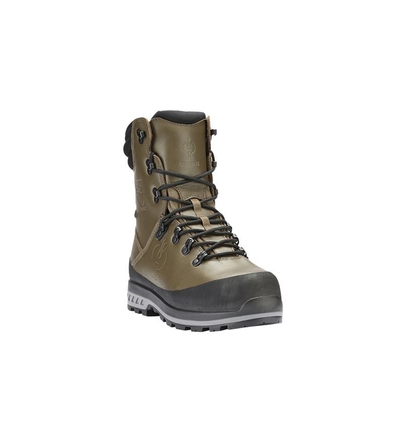 Themen: S6 Forst-Sicherheitsschuhe e.s. Triton high + schlammgrün 3