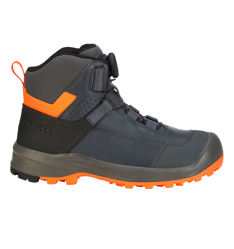 S3: S3 Veiligheidsschoenen e.s. Sawato mid + antraciet/signaaloranje