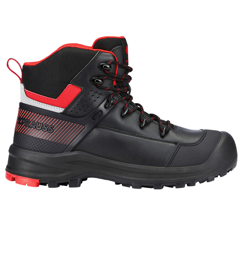 S3: S3 Veiligheidsschoenen e.s. Katavi mid + zwart/rood 1