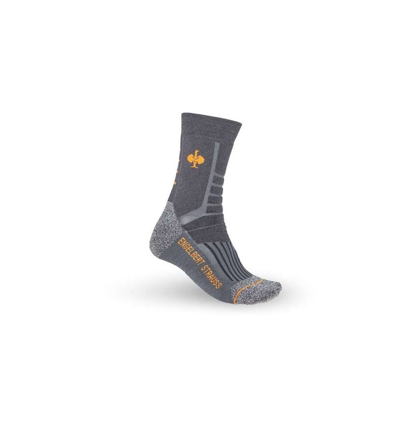 Chaussettes | Bas: e.s. Chaussettes Allround function warm/high + gris foncé mélange