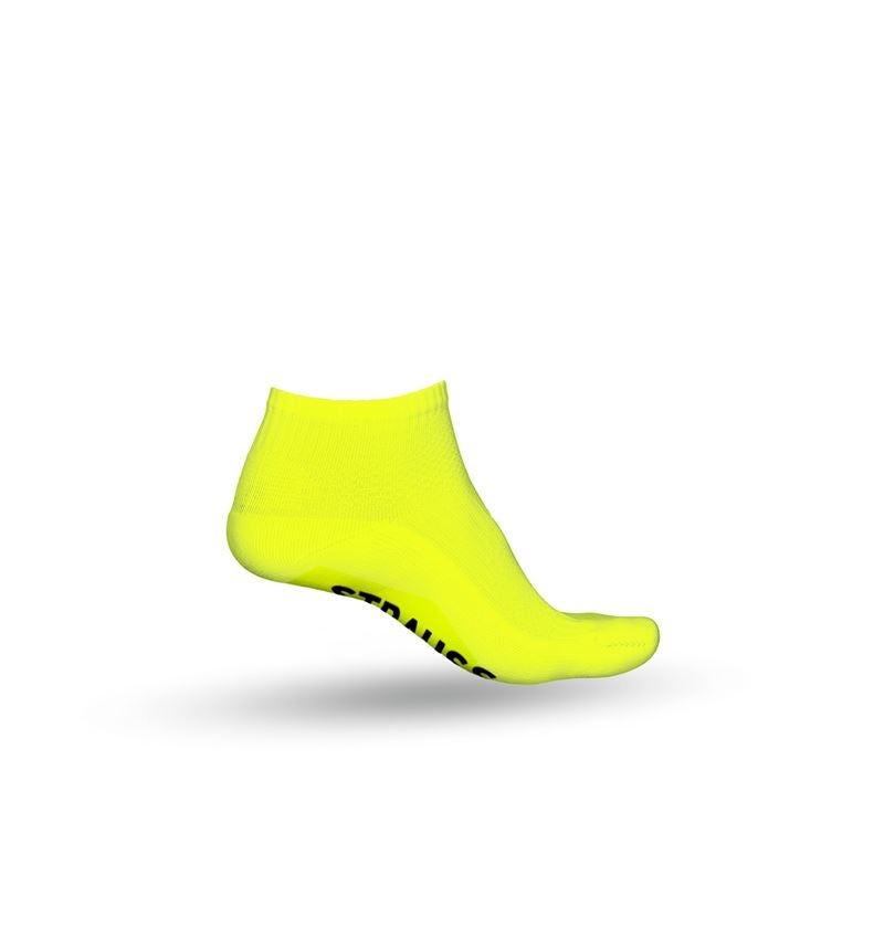 Chaussettes | Bas: e.s. Chaussettes toute saison function light/low + jaune fluo/anthracite