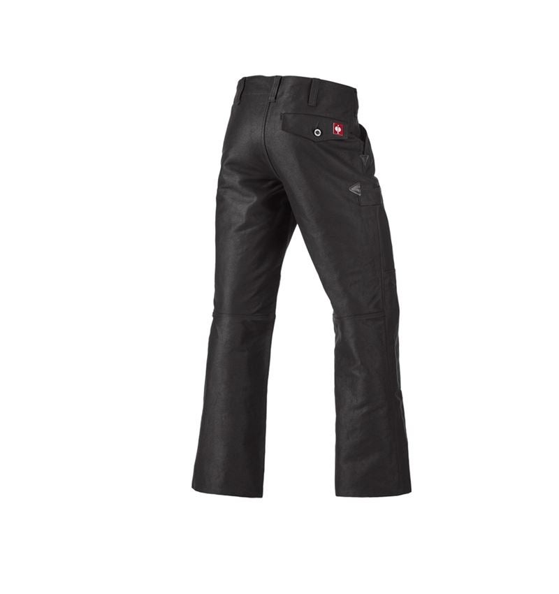 Pantalons de travail: Pant.corp.en Retors double e.s. a.pattes d'éléphan + noir 3