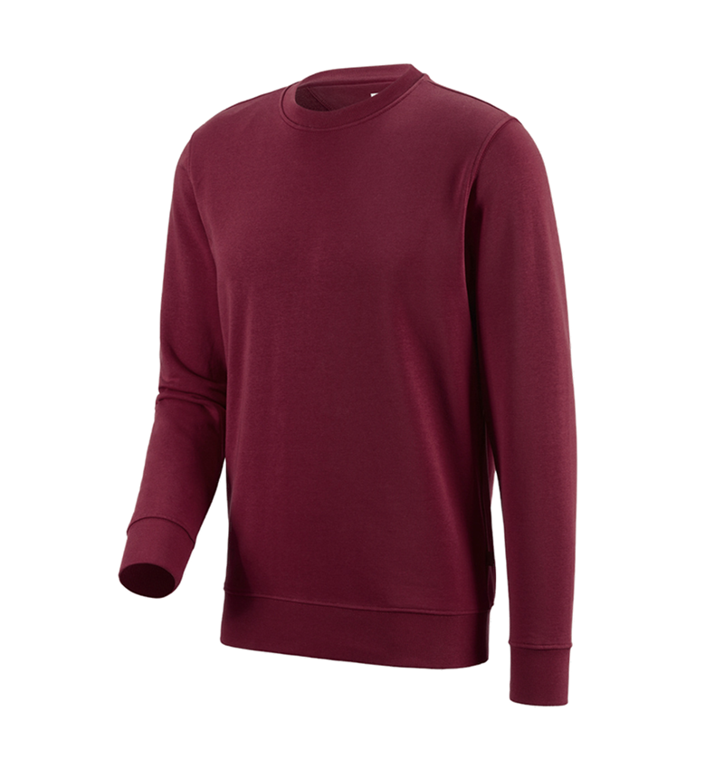 Bovenkleding: e.s. Sweatshirt poly cotton + bordeaux 1