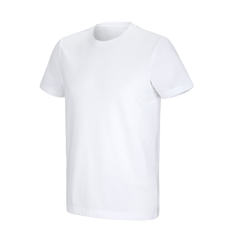 Hauts: e.s. T-shirt fonctionnel poly cotton + blanc 6