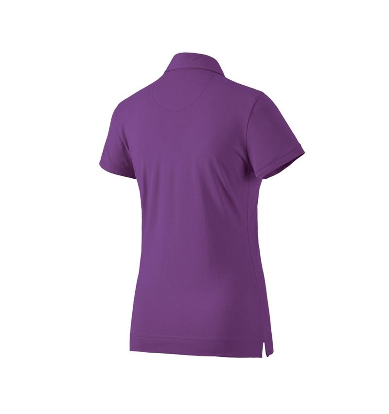 Hauts: e.s. Polo cotton stretch, femmes + violet 3