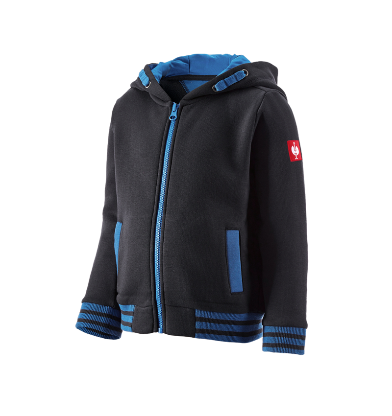 Hauts: Hoody sweat zippé e.s.motion 2020, enfants + graphite/bleu gentiane 4