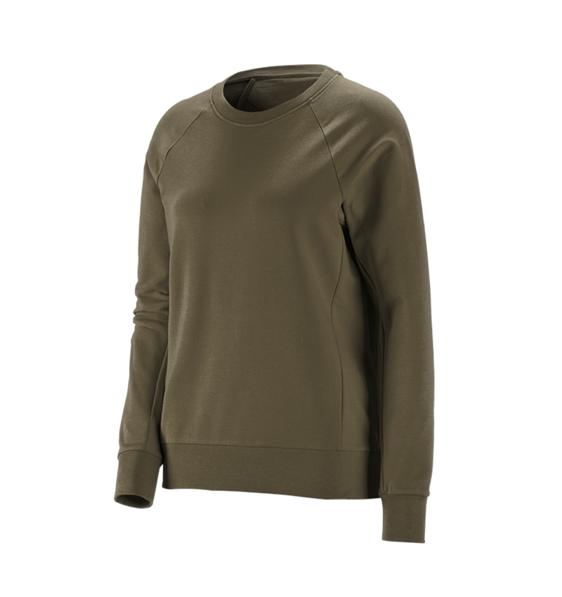 Thèmes: e.s. Sweatshirt cotton stretch, femmes + vert boue 2