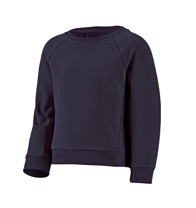 Hauts: e.s. Sweatshirt cotton stretch, enfants + bleu foncé 4