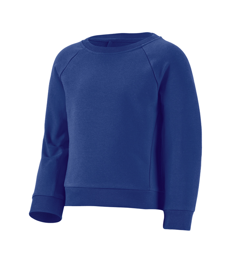 Hauts: e.s. Sweatshirt cotton stretch, enfants + bleu royal 1