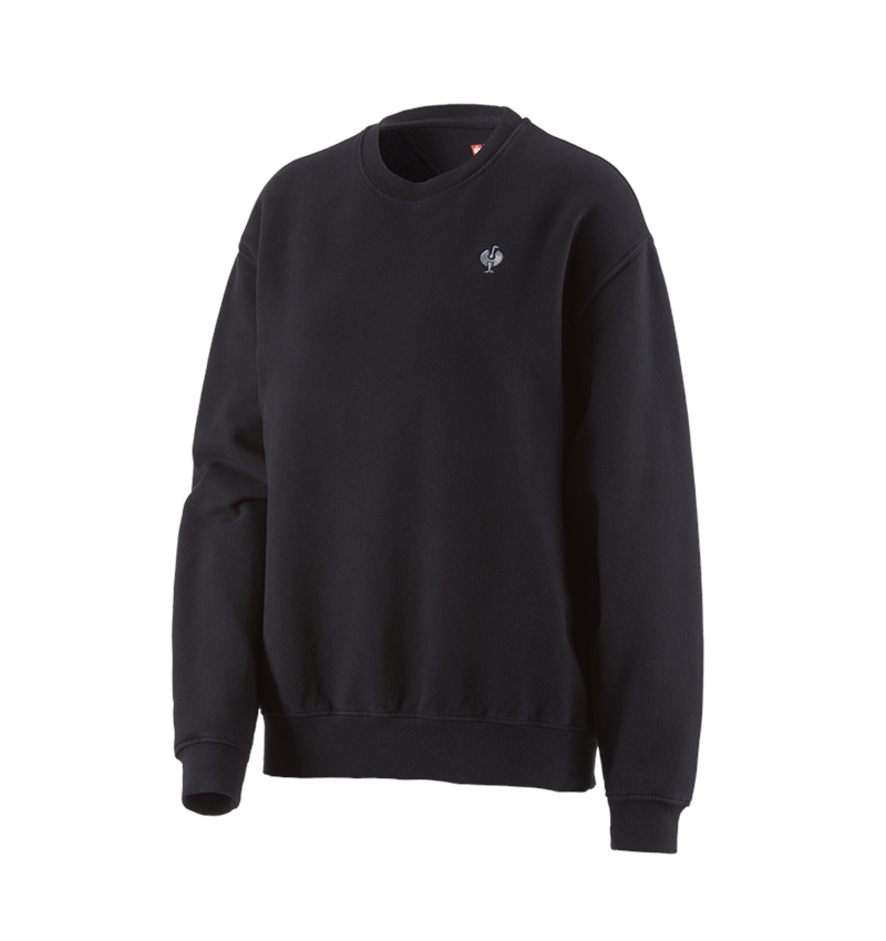 Shirts & Co.: Oversize Sweatshirt e.s.motion ten, Damen + oxidschwarz vintage 3