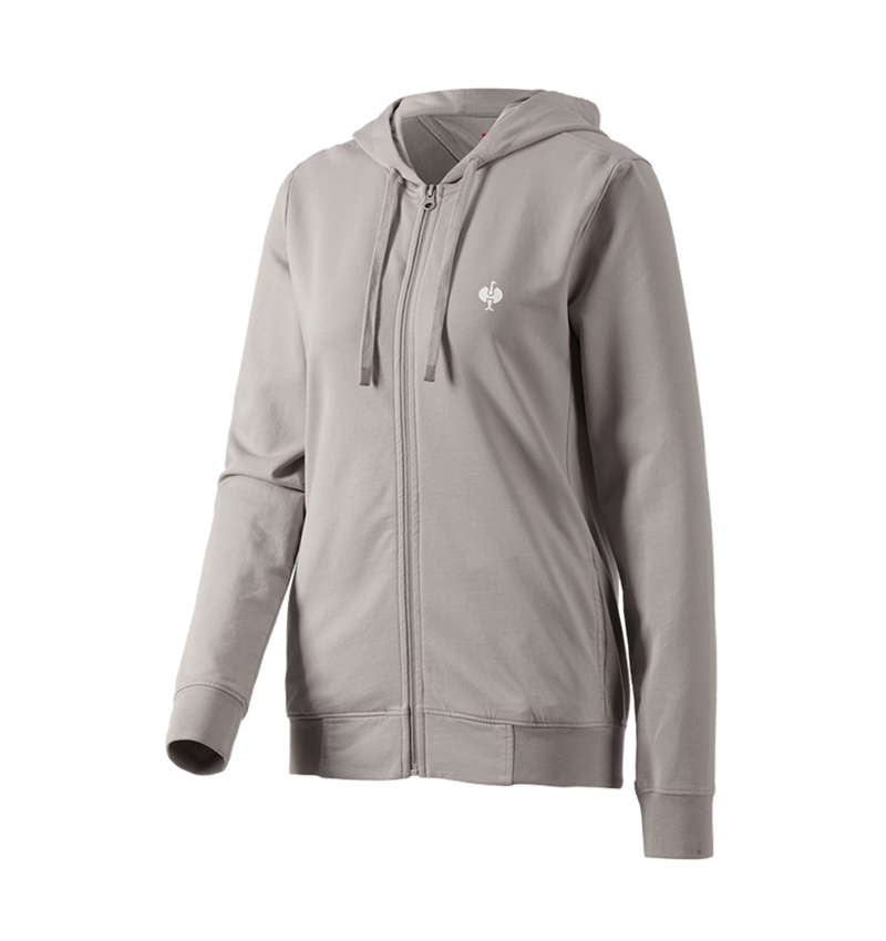 Bovenkleding: Capuchon-Sweatjack e.s.motion ten,dames + opaalgrijs vintage 2