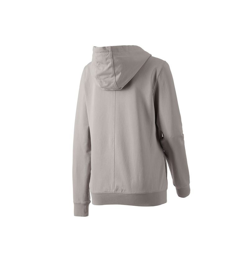 Bovenkleding: Capuchon-Sweatjack e.s.motion ten,dames + opaalgrijs vintage 3