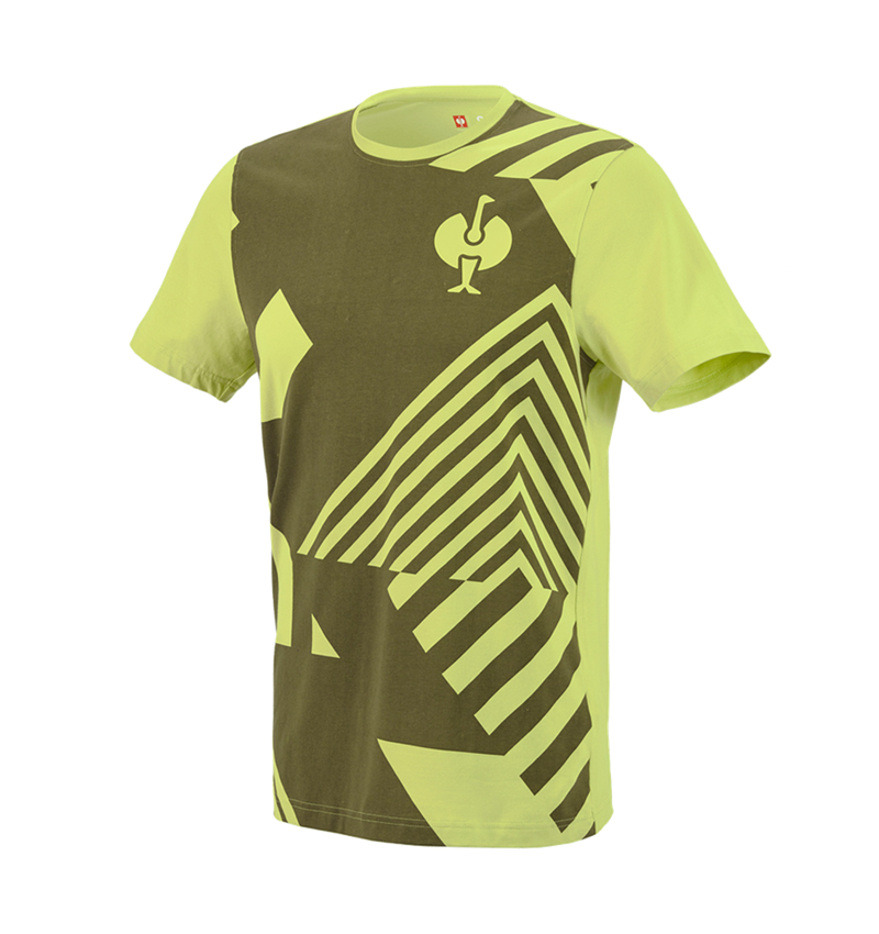 Bovenkleding: T-Shirt e.s.trail graphic + jeneverbesgroen/limegroen 2