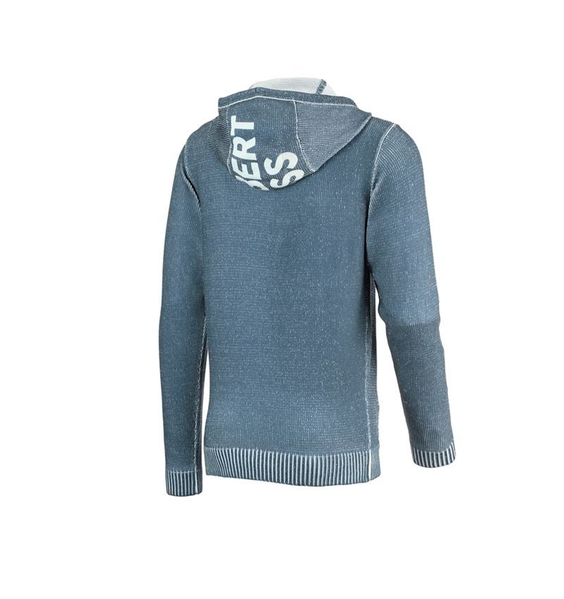 Shirts & Co.: Strickhoody e.s.iconic + oxidblau 7