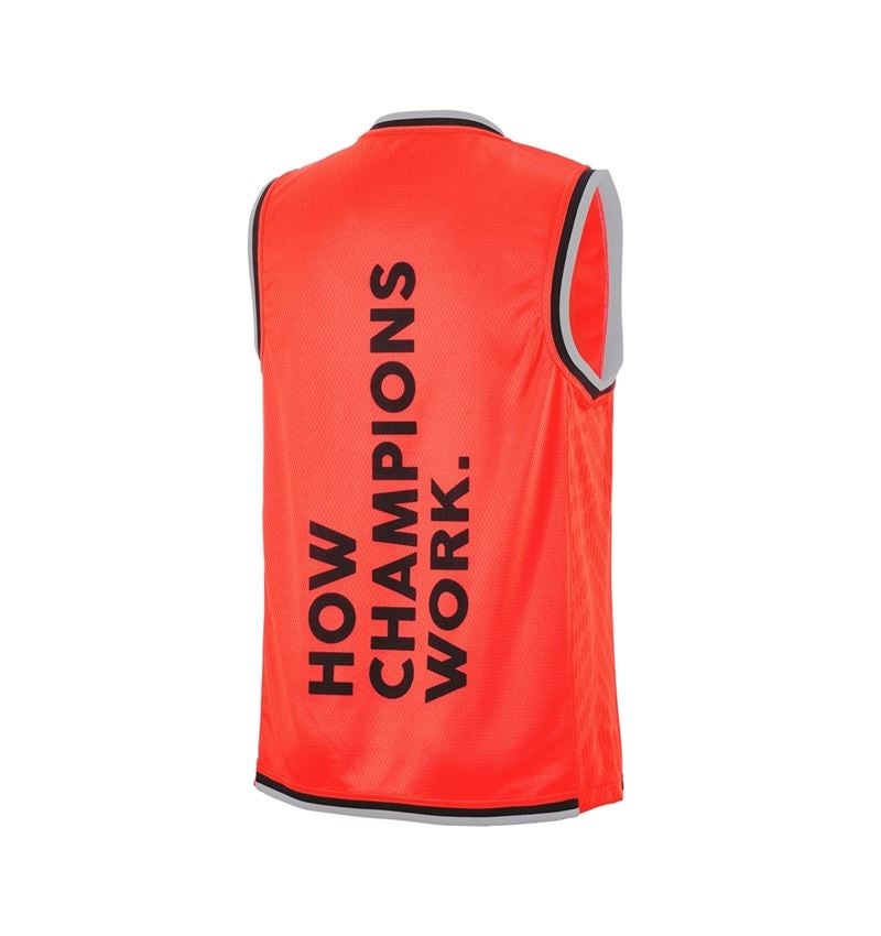 Themen: Funktions Tank-Shirt e.s.ambition + warnrot/schwarz 5
