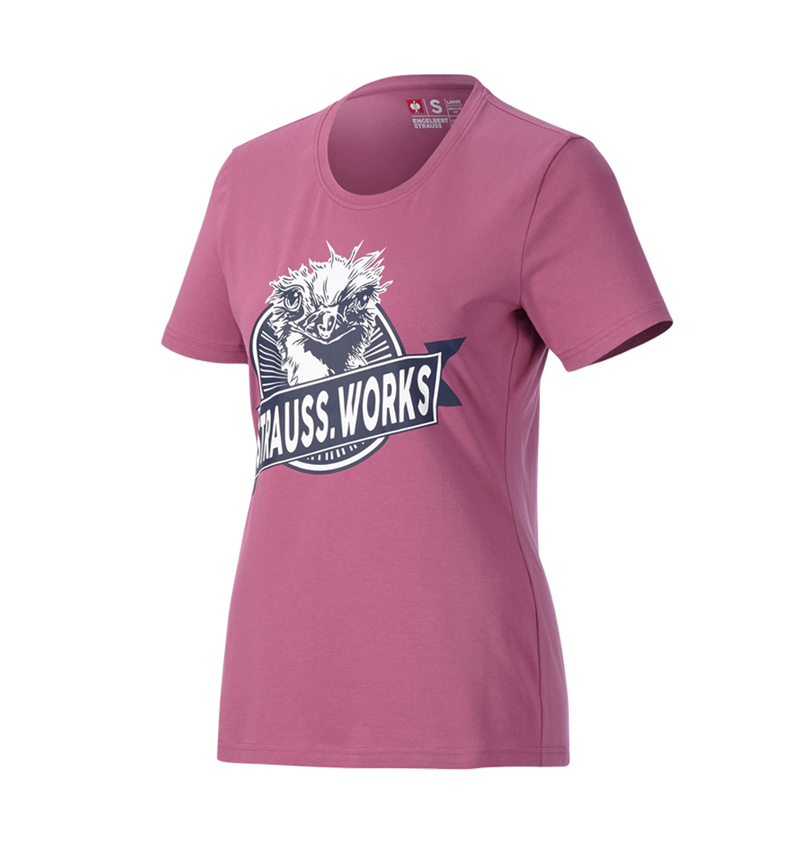 Bekleidung: e.s. T-Shirt strauss works, Damen + tarapink 3
