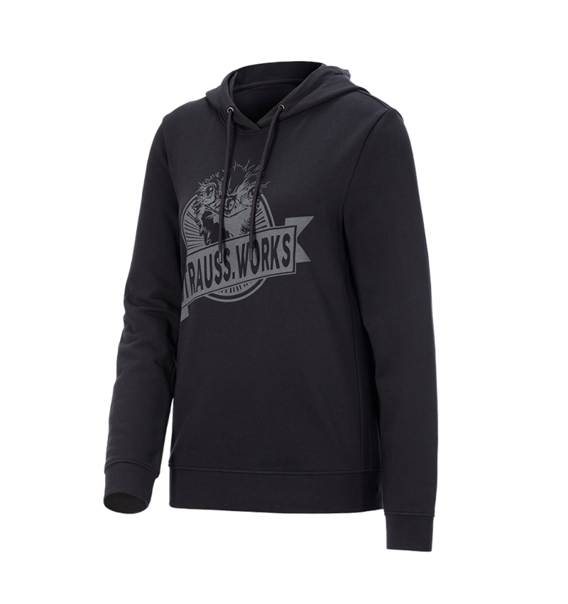 Bovenkleding: Hoody-Sweatshirt e.s.iconic works, dames + zwart 4
