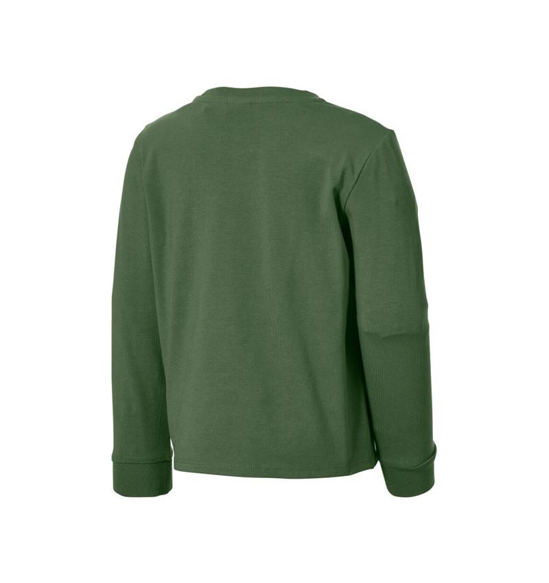 Vêtements: e.s. Longsleeve de pyjama cotton stretch, enfants + vert nordique 4