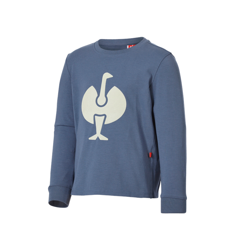 Nieuwe: e.s. Pyjamalongsleeve cotton stretch, kinderen + nordic blauw 4