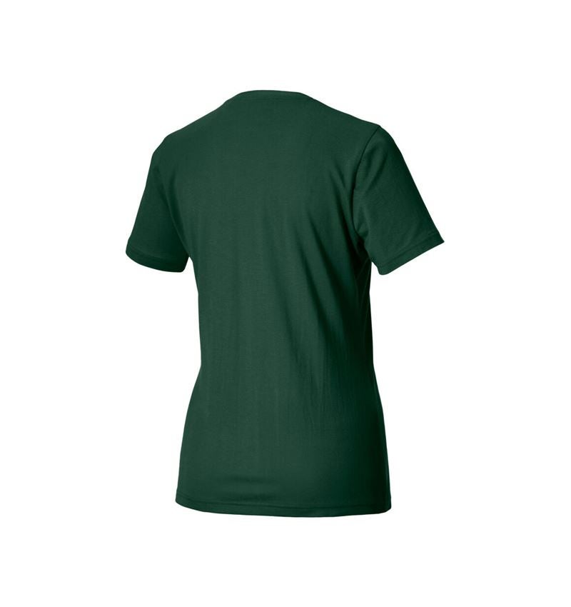 Hauts: e.s. Piqué-T-Shirt cotton light, femmes + vert 3