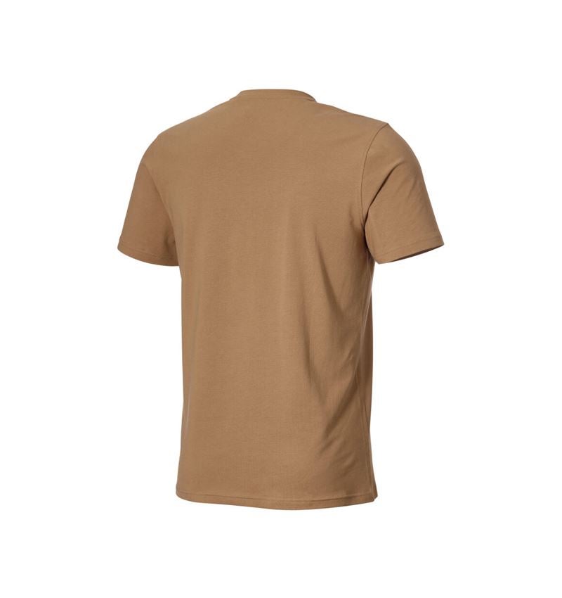 Hauts: T-Shirt e.s.e:pic + brun amande 3