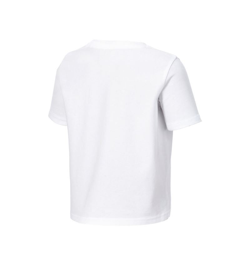 Bovenkleding: e.s. T-shirt cotton stretch engelbird, kinderen + engelbird1/wit 4