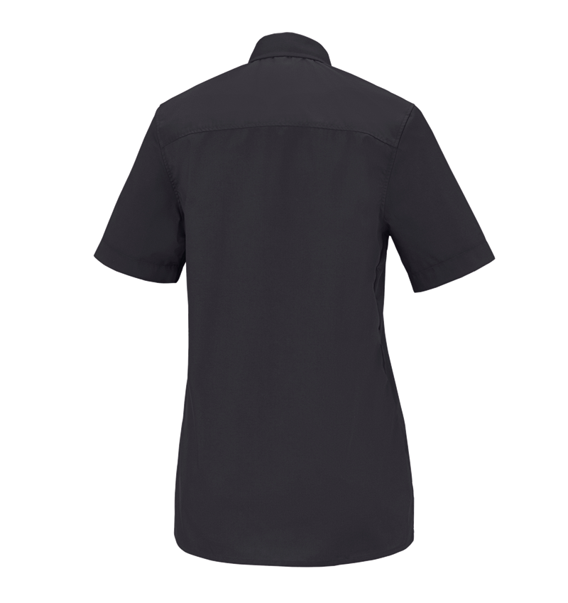 Shirts & Co.: e.s. Servicebluse kurzarm + schwarz 1