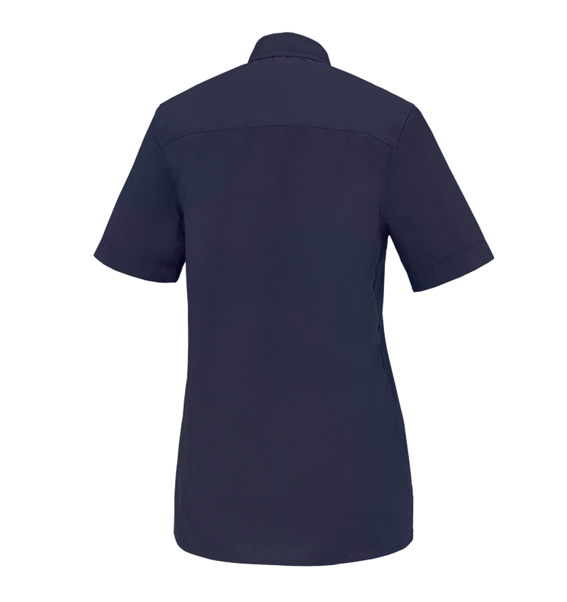 Bovenkleding: e.s. Service-blouse korte mouw + donkerblauw 1