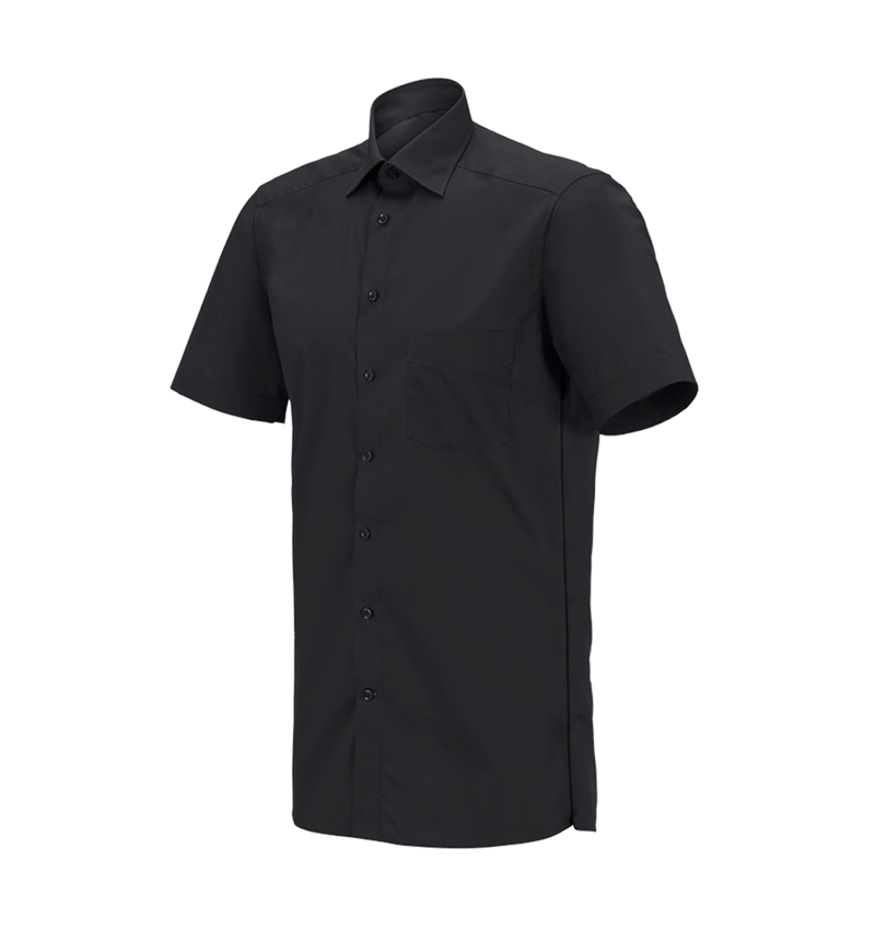 Shirts & Co.: e.s. Servicehemd kurzarm + schwarz 2