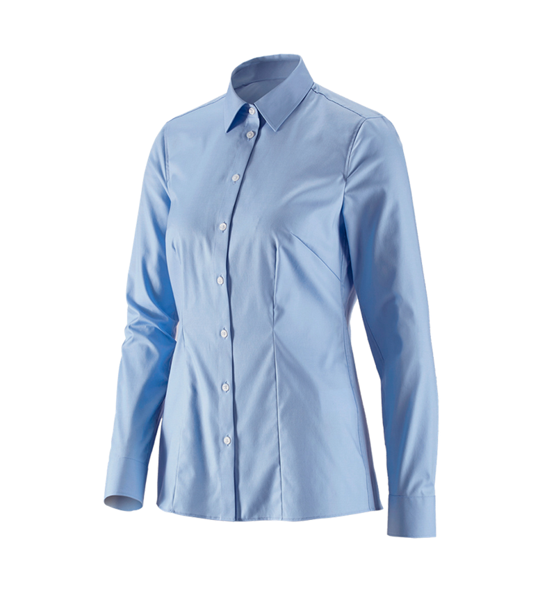Hauts: e.s. Chemisier business cotton str. fem. reg. fit + bleu glacial 2