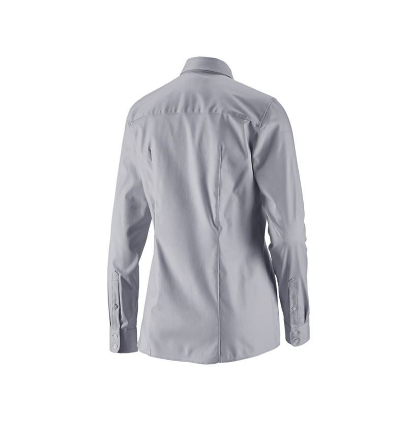 Hauts: e.s. Chemisier business cotton str. fem. reg. fit + gris brume 3