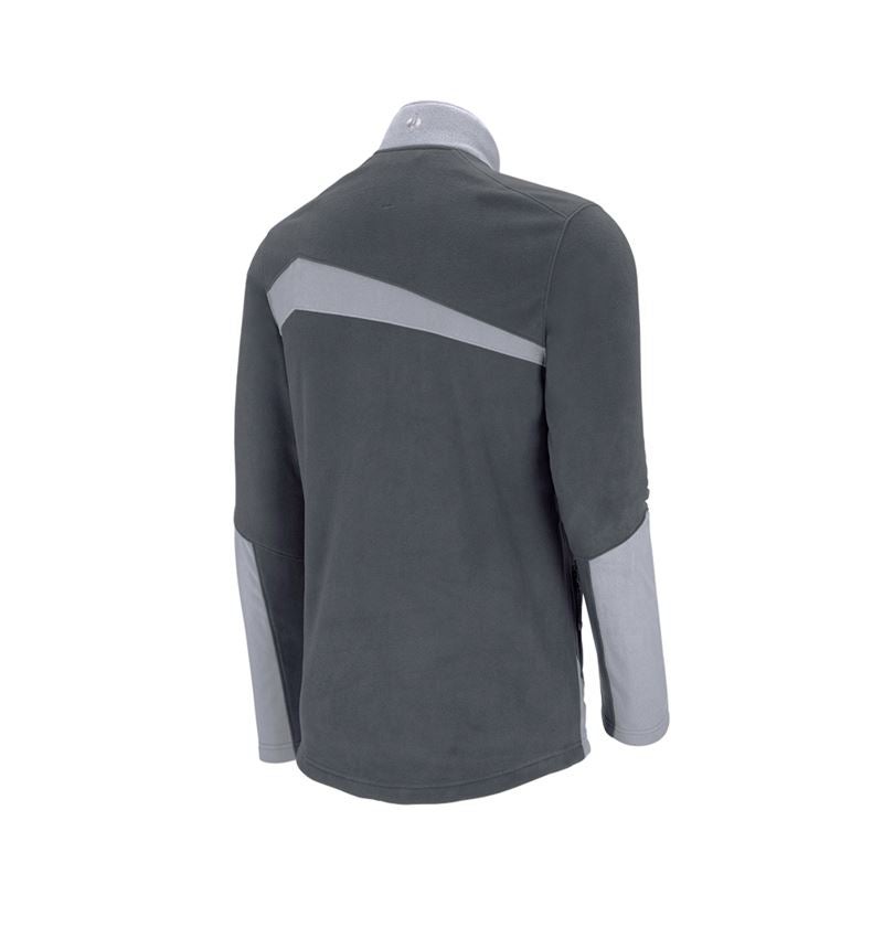 Shirts & Co.: Fleece Troyer e.s.motion 2020 + anthrazit/platin 2