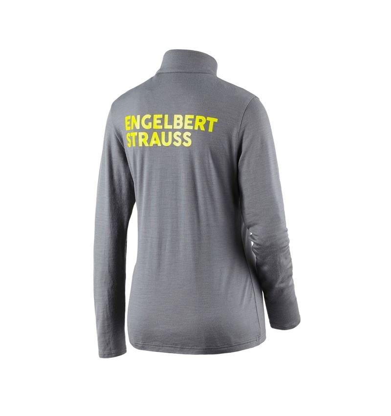 Bovenkleding: Schipperstrui Merino e.s.trail, dames + bazaltgrijs/zuurgeel 4