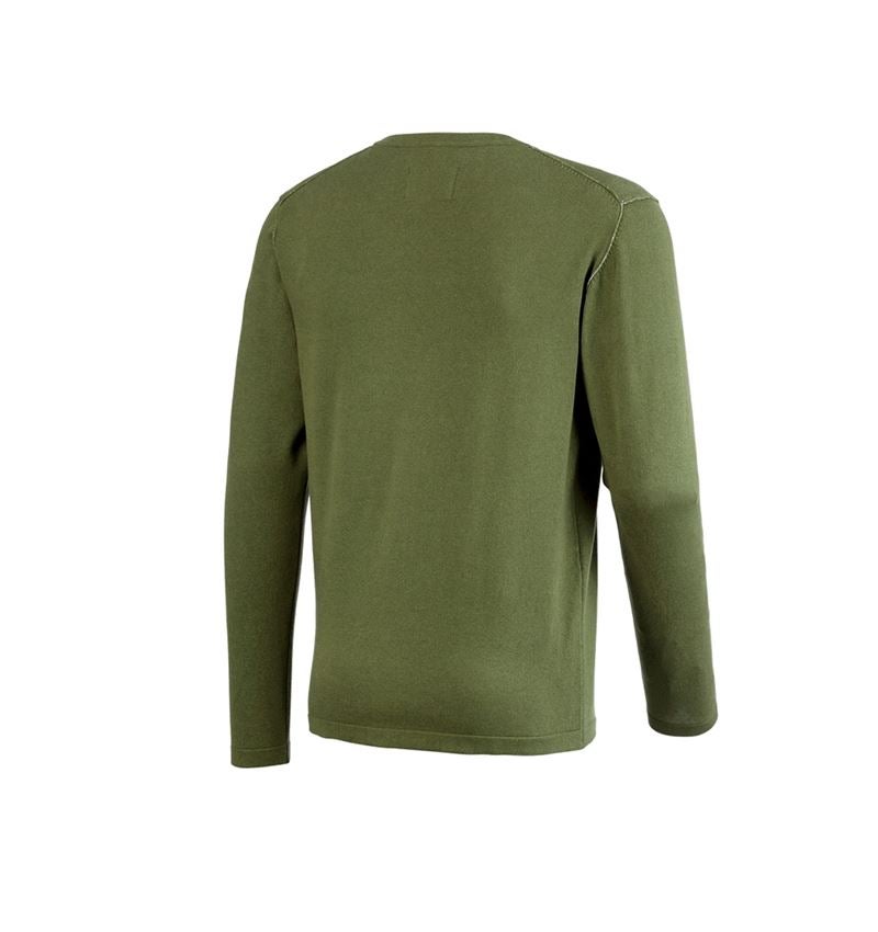Hauts: Pullover à col rond e.s.iconic + vert montagne 8