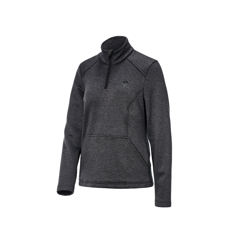 Bovenkleding: Schipperstrui thermo stretch e.s.trail, dames + zwart melange 4