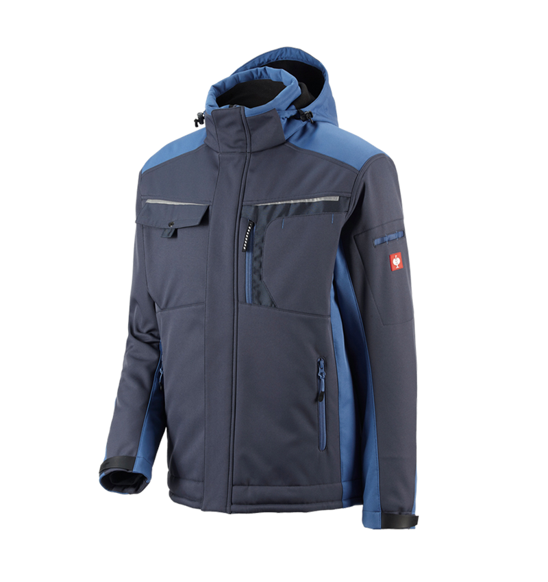 Vestes de travail: Veste Softshell e.s.motion + pacifique/cobalt 2