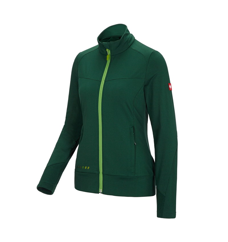 Werkjassen: FIBERTWIN® clima-pro jack e.s.motion 2020, dames + groen/zeegroen 2
