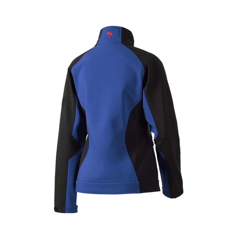 Werkjassen: Dames-softshelljack dryplexx® softlight + korenblauw/zwart 3