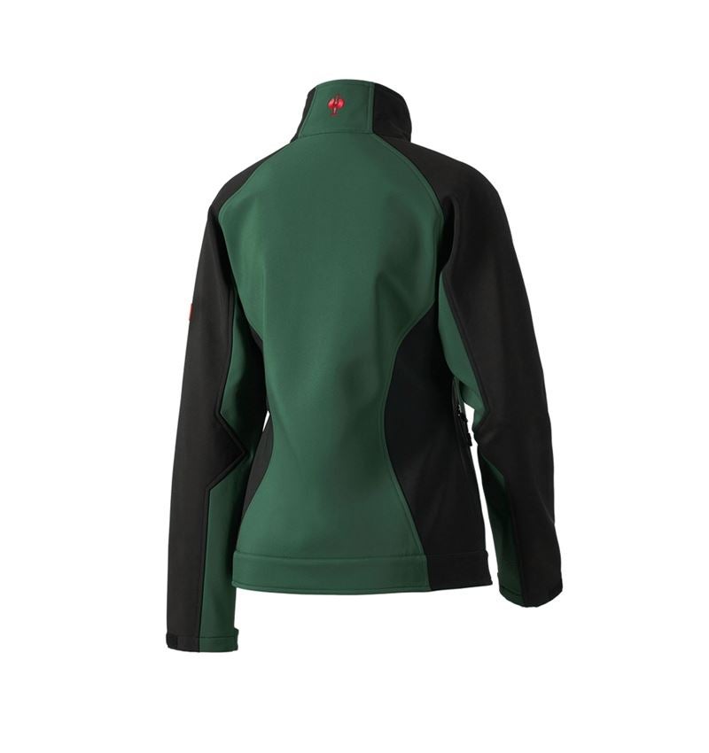 Jacken: Damen Softshelljacke dryplexx® softlight + grün/schwarz 3